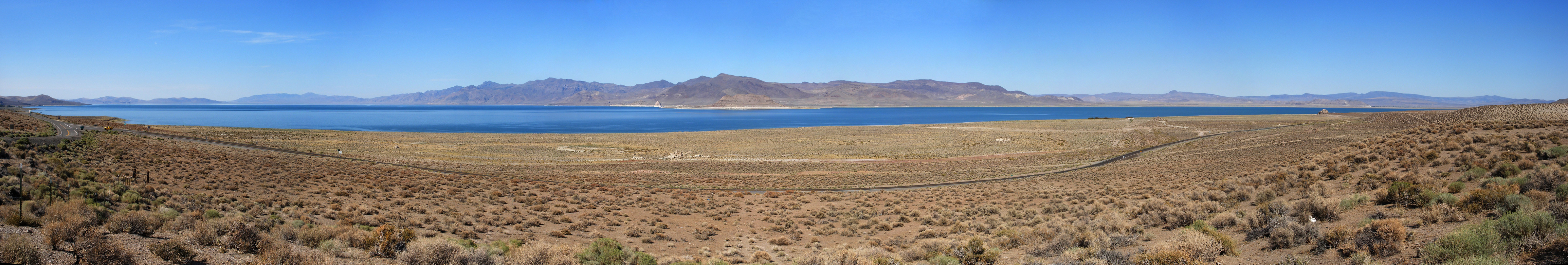 Panorama of Pyramid Lake