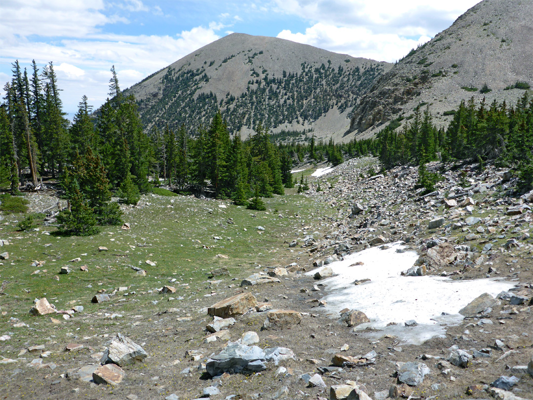 Valley below Pyramid Peak