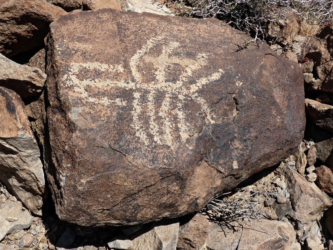 Faint petroglyph