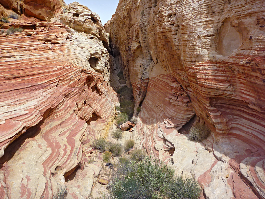 Stripy ravine