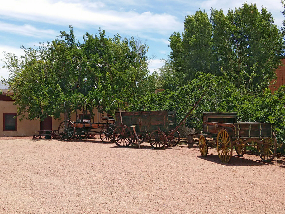 Three wagons