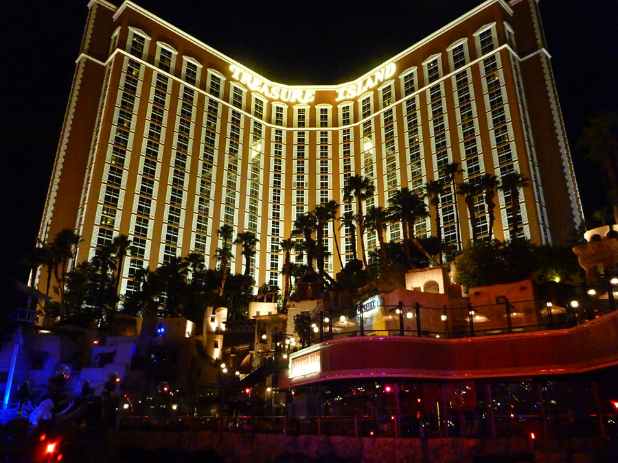 Palm trees below the tower