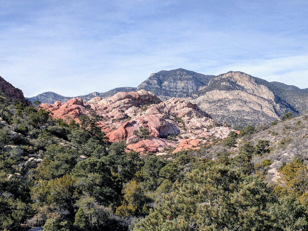 Rocks to the northeast