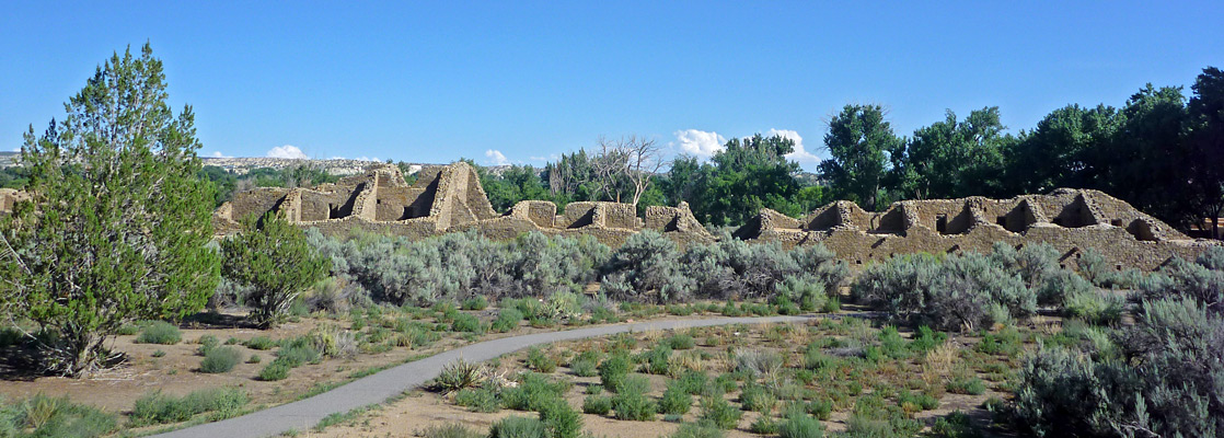 North edge of Aztec Ruins