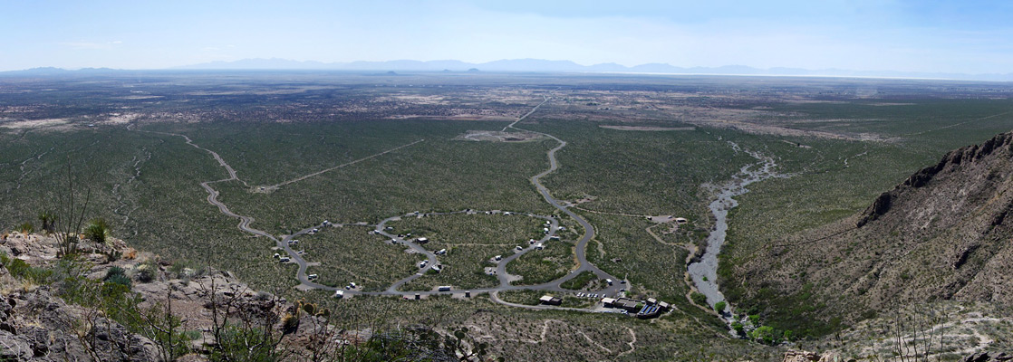 View from the promontory above the end of Dog Canyon
