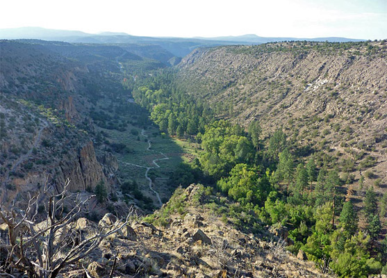 Frijoles Canyon - view south