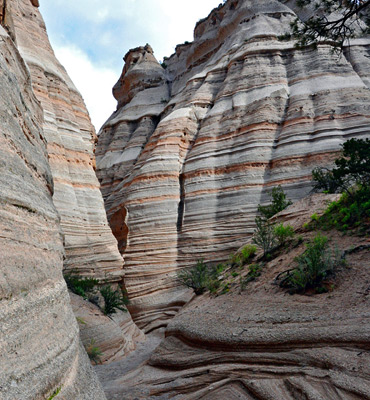 Stripy rock layers