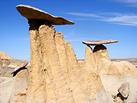 Orange hoodoos