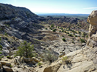 Basin below the mesa