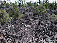 Trail through the lava