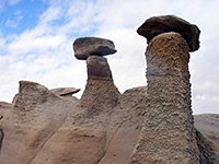 Pair of hoodoos