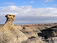 Hoodoo and mud hills