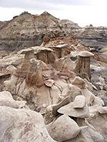 Line of hoodoos