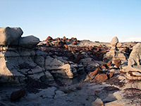 Reddish boulders