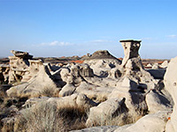 Hoodoos and badlands