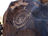 Spiral petroglyph