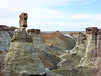 Light and dark sandstone