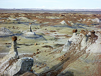 Wide view of the badlands