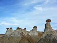 Row of hoodoos