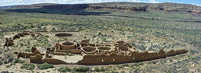 Elevated view of Chetro Ketl