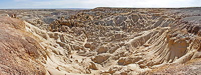 Eroded, undulating sandstone