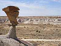 Hoodoo overlooking the valley