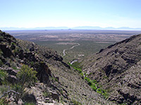 Lower end of Dog Canyon