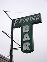 Frontier Bar sign