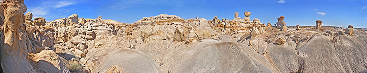 Jumbled sandstone hoodoos