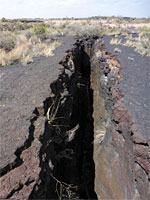 Crack in the lava