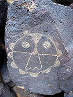 Circular petroglyph