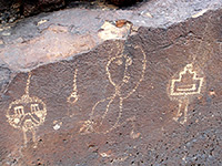 Four petroglyphs