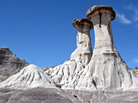 Pair of hoodoos