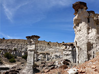 Hoodoo and cliffs