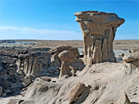Rock on a pedestal