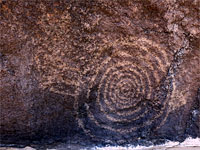 Spiral petroglyph