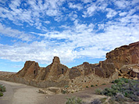 Chaco Pueblo Bonito,Nageezi,San Juan County,NM,New Mexico,Chaco Culture Park,HAB 4664 
