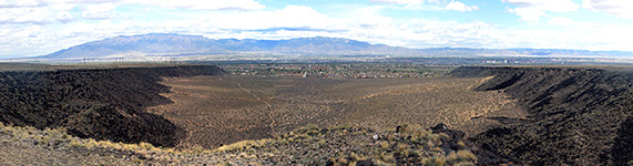 Distant view of Albuquerque