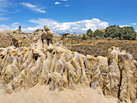 Gray-yellow outcrop