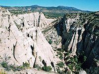 Wide view of the cliffs