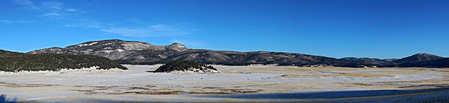 Sun on Valles Caldera