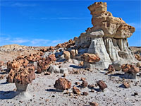 Gray and brown rocks