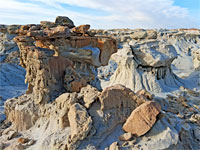 Brown and white rocks