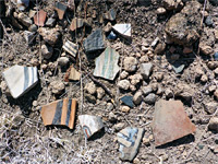 Potsherds at Yapashi