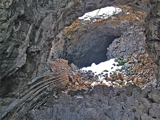 Boulders in Big Skylight Cave