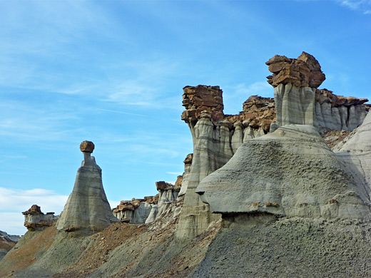 Eroded cliff face