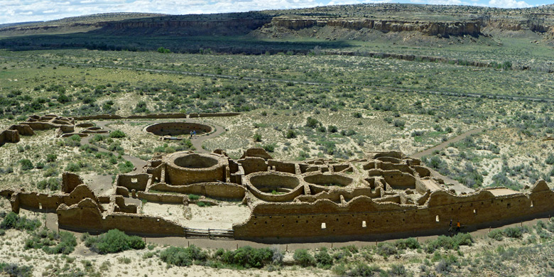 Elevated view of Chetro Ketl