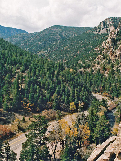 Highway 64 through Cimarron Canyon