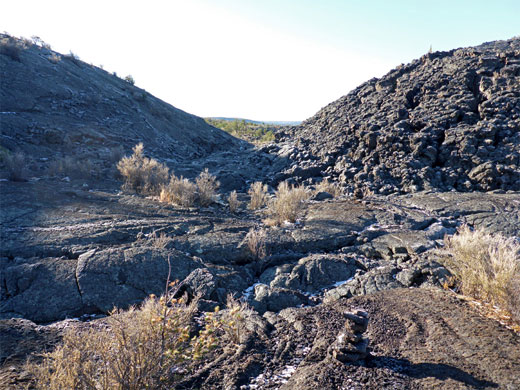 Lava basin, El Malpais