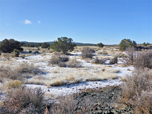 Light snow near the trailhead